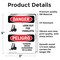 Signmission Look Out For Forklifts Bilingual, Vinyl Decal, 5 in x 3.5 in OS-2PACK-DS-D-35-VS-1440 - alternate 2